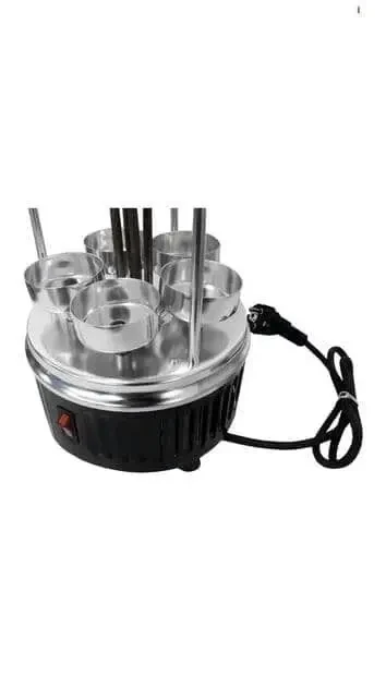 Електричний гриль Crownberg Kitchen, 5 шампурів, нержавіюча сталь 2