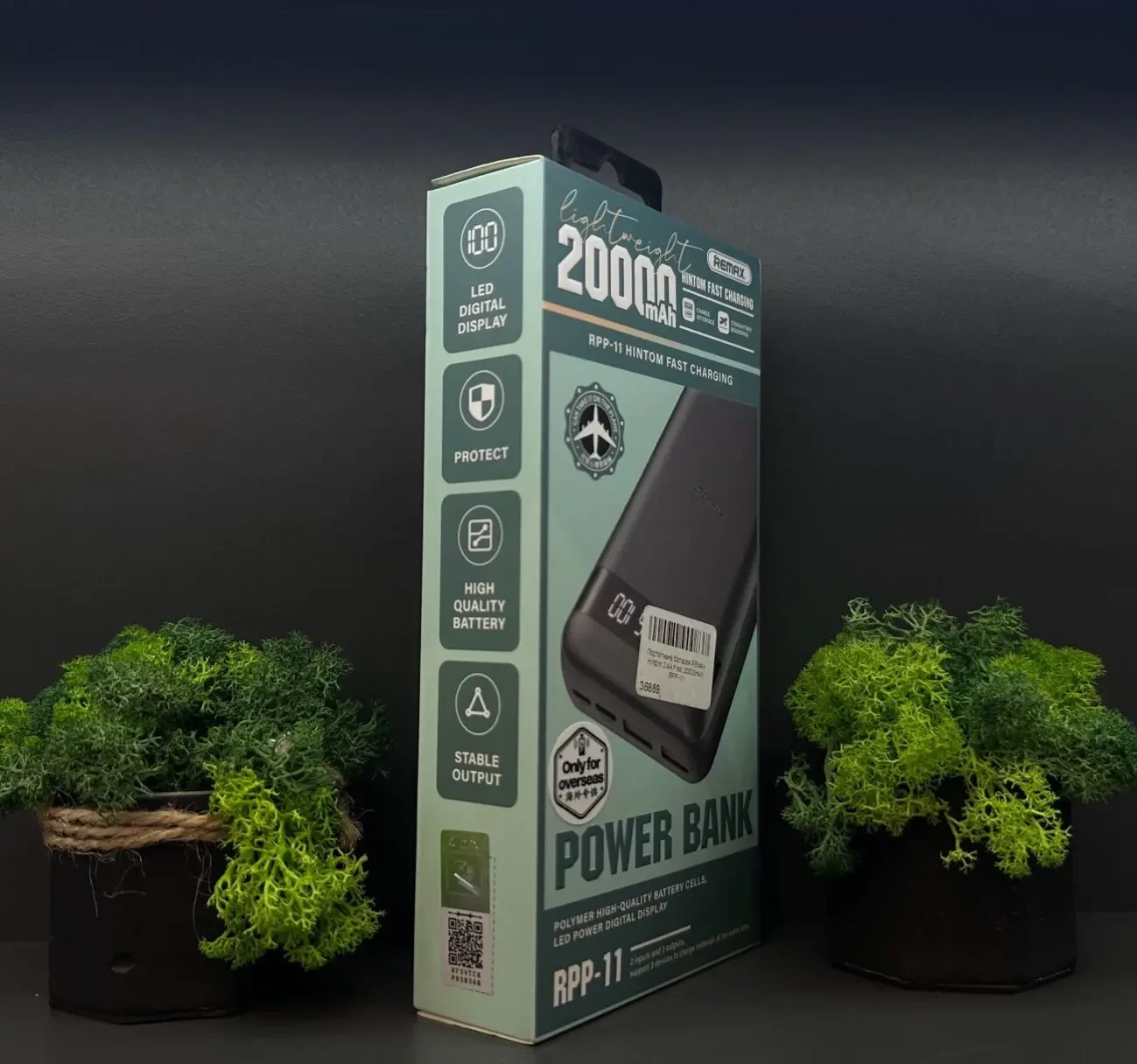 Powerbank Remax RPP-11 20000 mAh  Швидка зарядка  Потужний 3