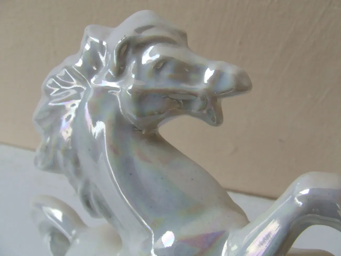 Фарфор  кінь  на  дибах   роз.28х20 см.  Европа     1980 рр. 7