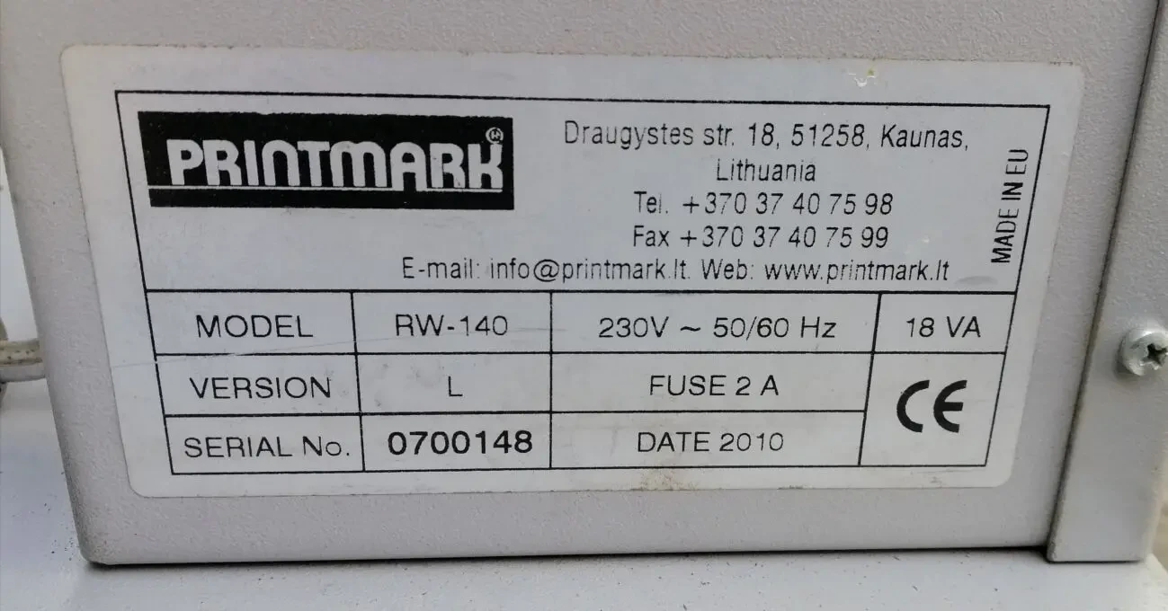 Автоматичний намотувач рулонних етикеток Printmark RW-140 5