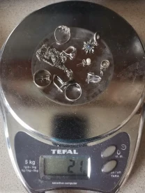 Прикраси зі срібла, 21 г