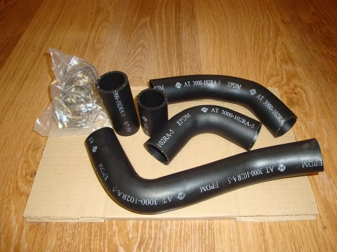 Патрубки радіатору Таврія, Славута, Заз 1102, 1103, 1105 з хомутами 6