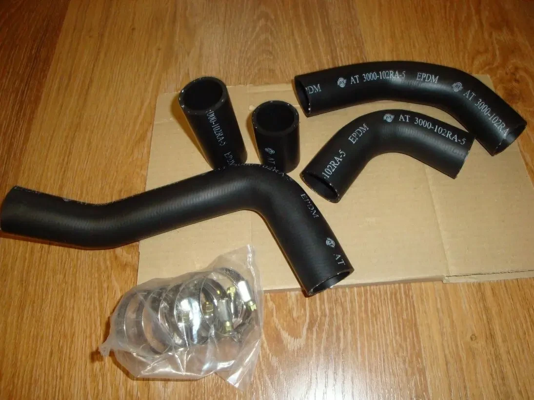 Патрубки радіатору Таврія, Славута, Заз 1102, 1103, 1105 з хомутами 4