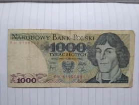 1000 злотих 1982 Польща