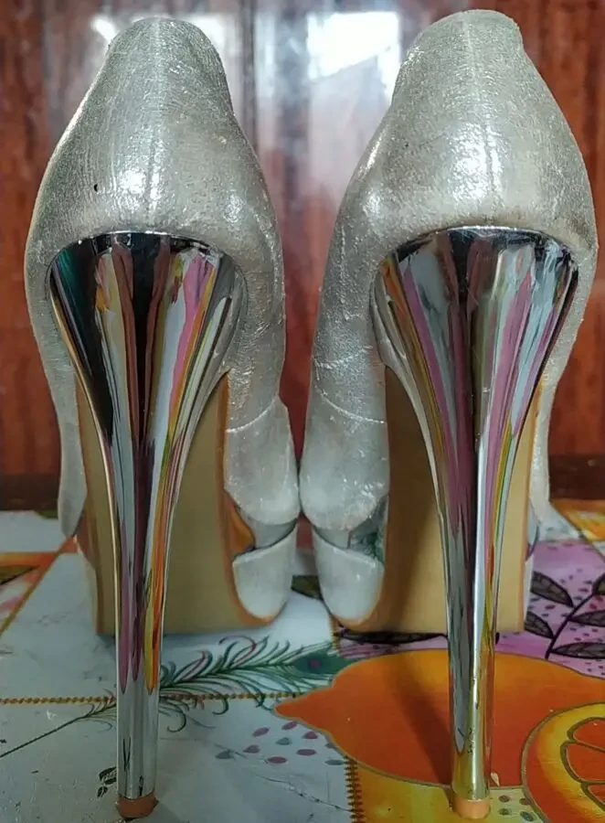 Туфли серебристые CREEBELLE 3