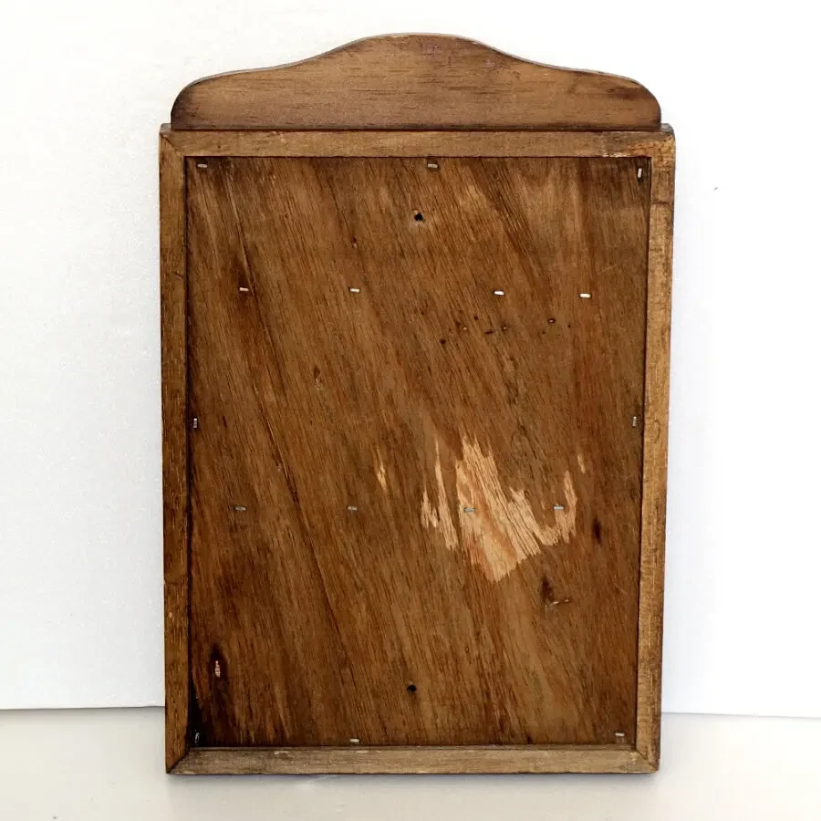 Винтажная настенная деревянная ключница ящик для ключей ручная работа 10