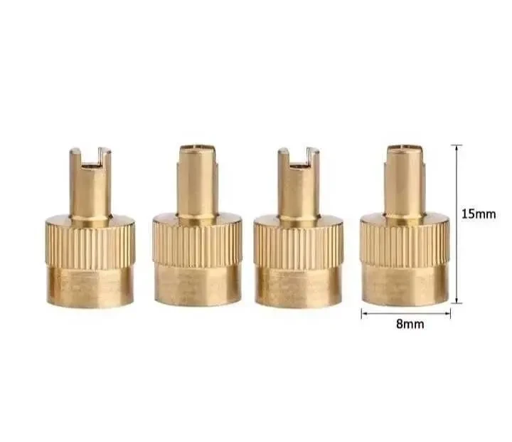 Колпачки медные под ниппеля Schrader 6