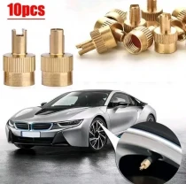 Колпачки медные под ниппеля Schrader 10штук