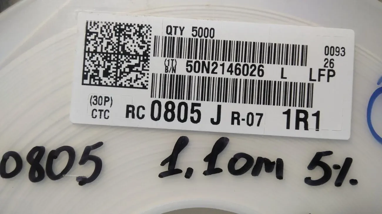Smd резисторы (чип резисторы) 1206 и 0805 точность 5% цена за 10шт. 5