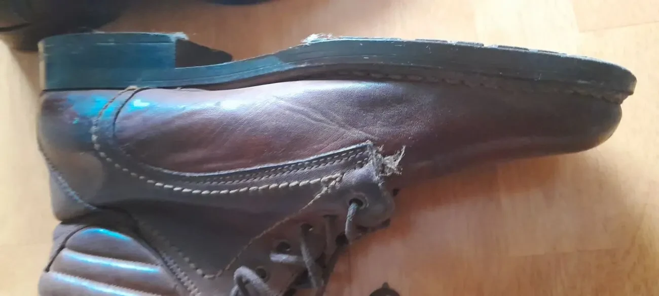 Стильные кожаные ботинки копичневого цвета. 3