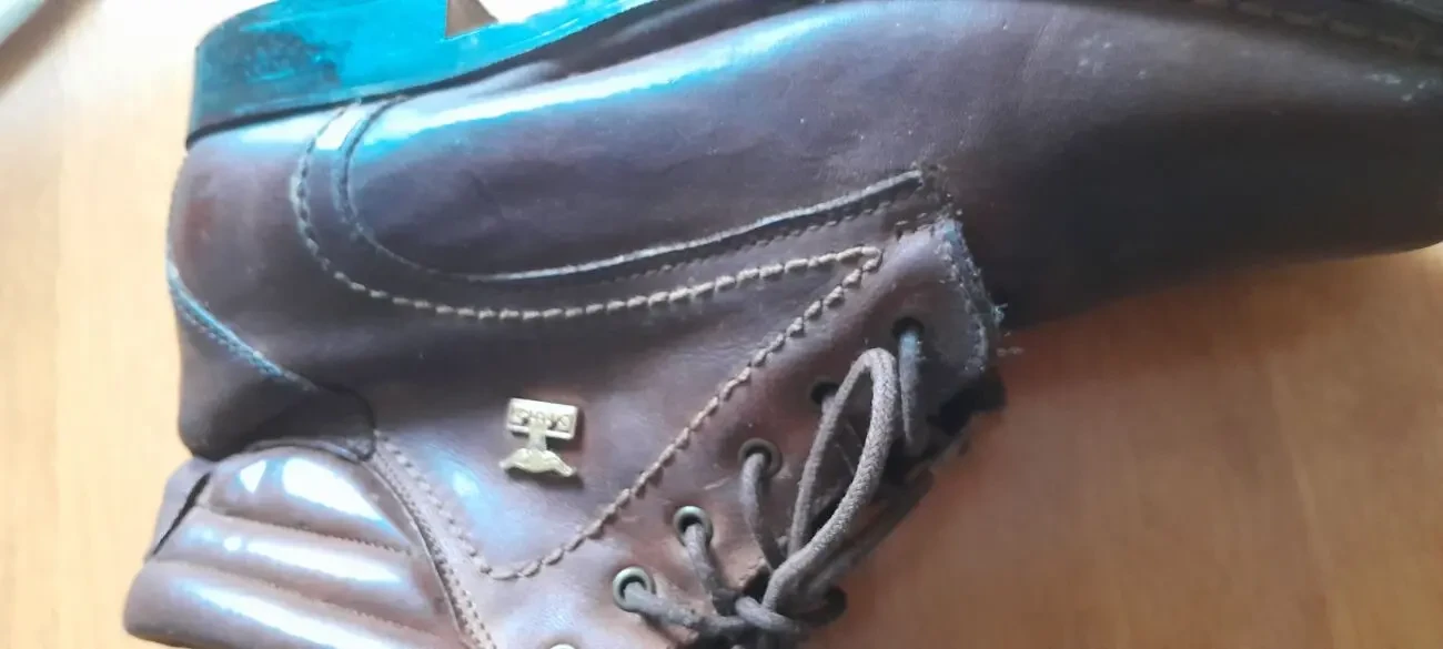 Стильные кожаные ботинки копичневого цвета. 6