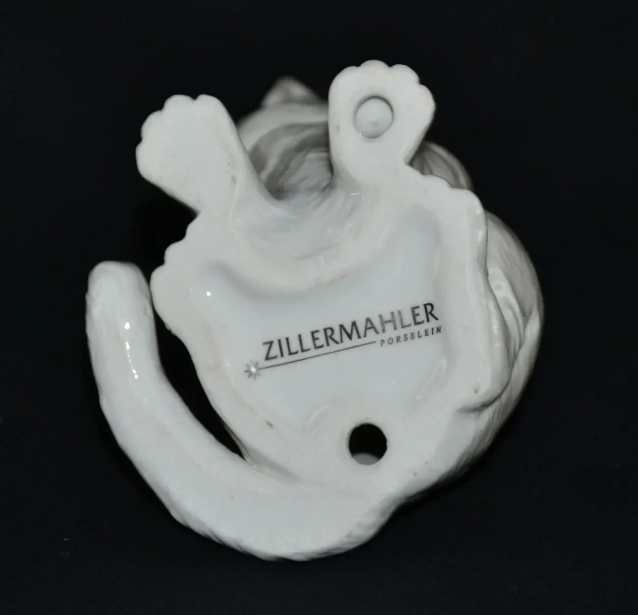 Винтажная белая фарфоровая фигурка кота Zillermahler 4