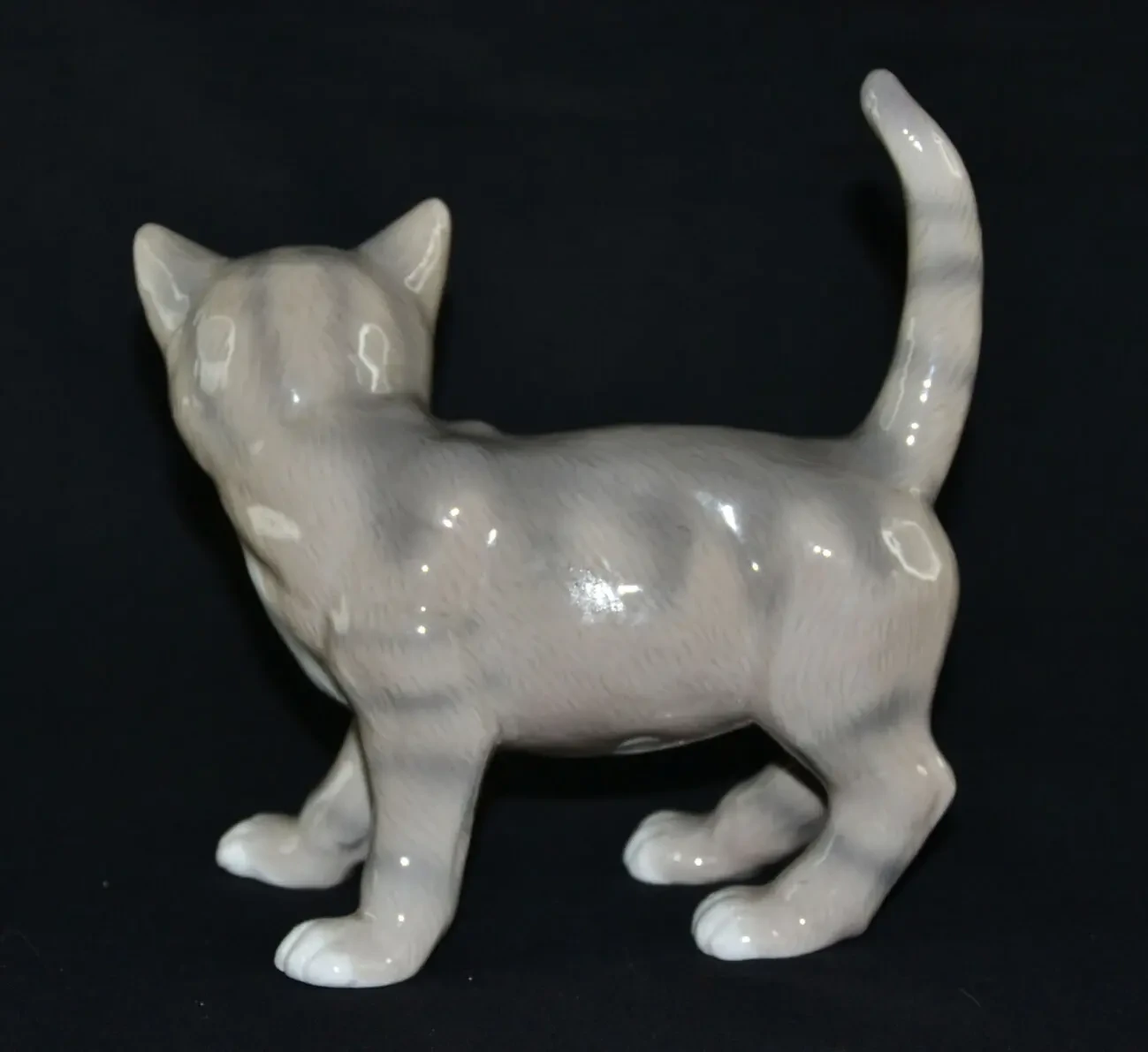 Винтажная белая фарфоровая фигурка кота Zillermahler Реалистичная улы 4