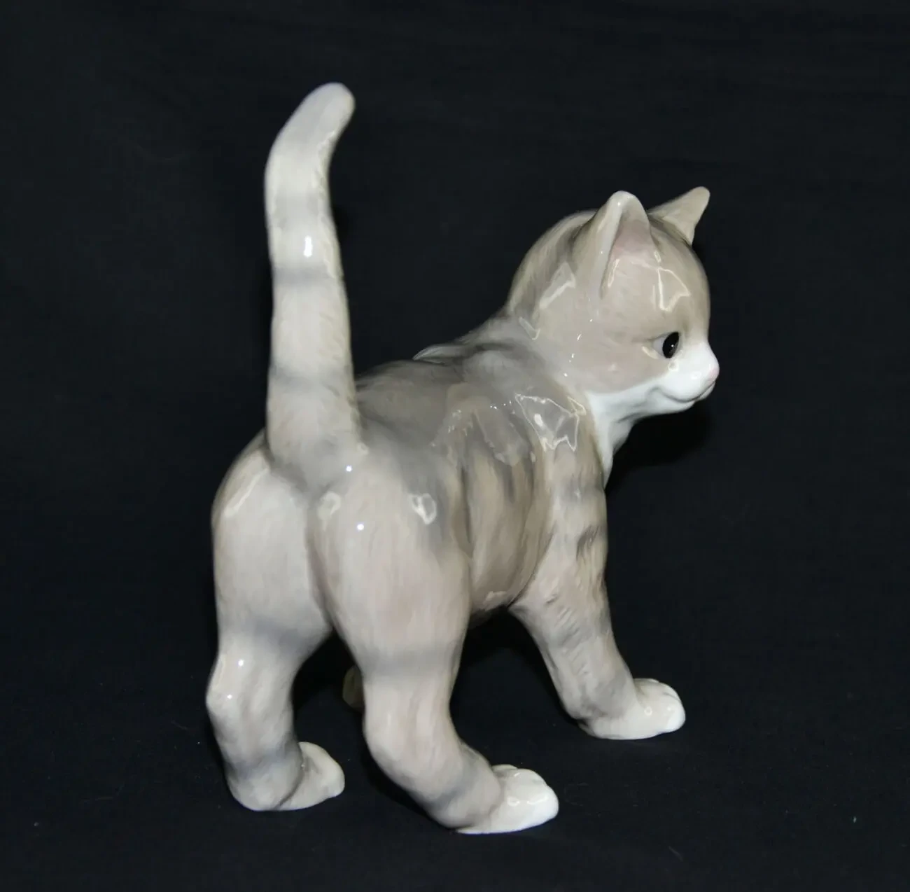 Винтажная белая фарфоровая фигурка кота Zillermahler Реалистичная улы 3