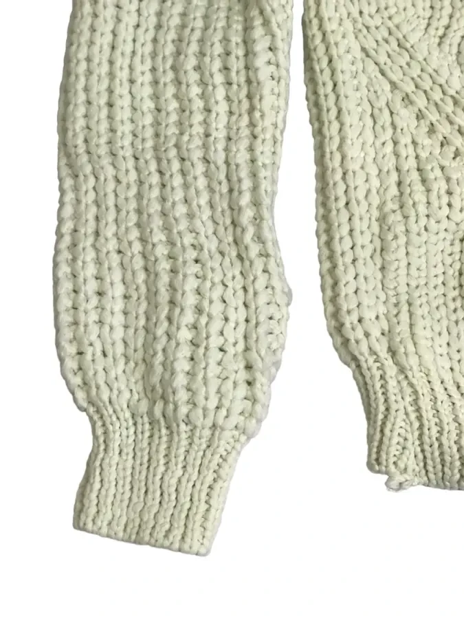 Светр жіночий великої в'язки білий New Surprise 4