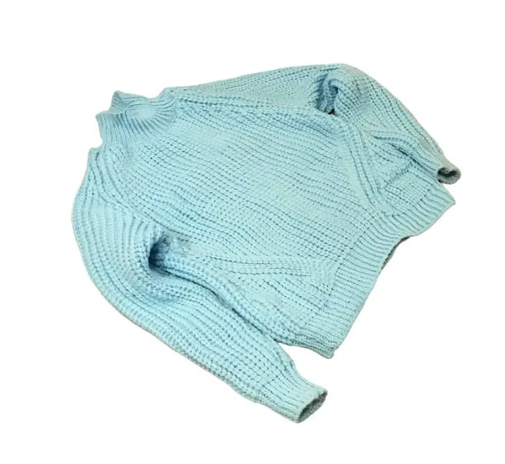 Светр жіночий великої в'язки блакитний New Surprise 2