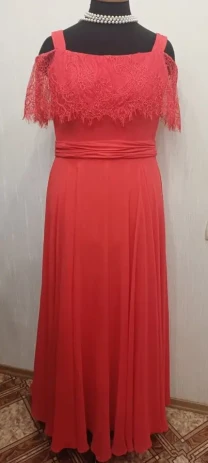 Сукня-максі Fashion New York вечірня з мереживом