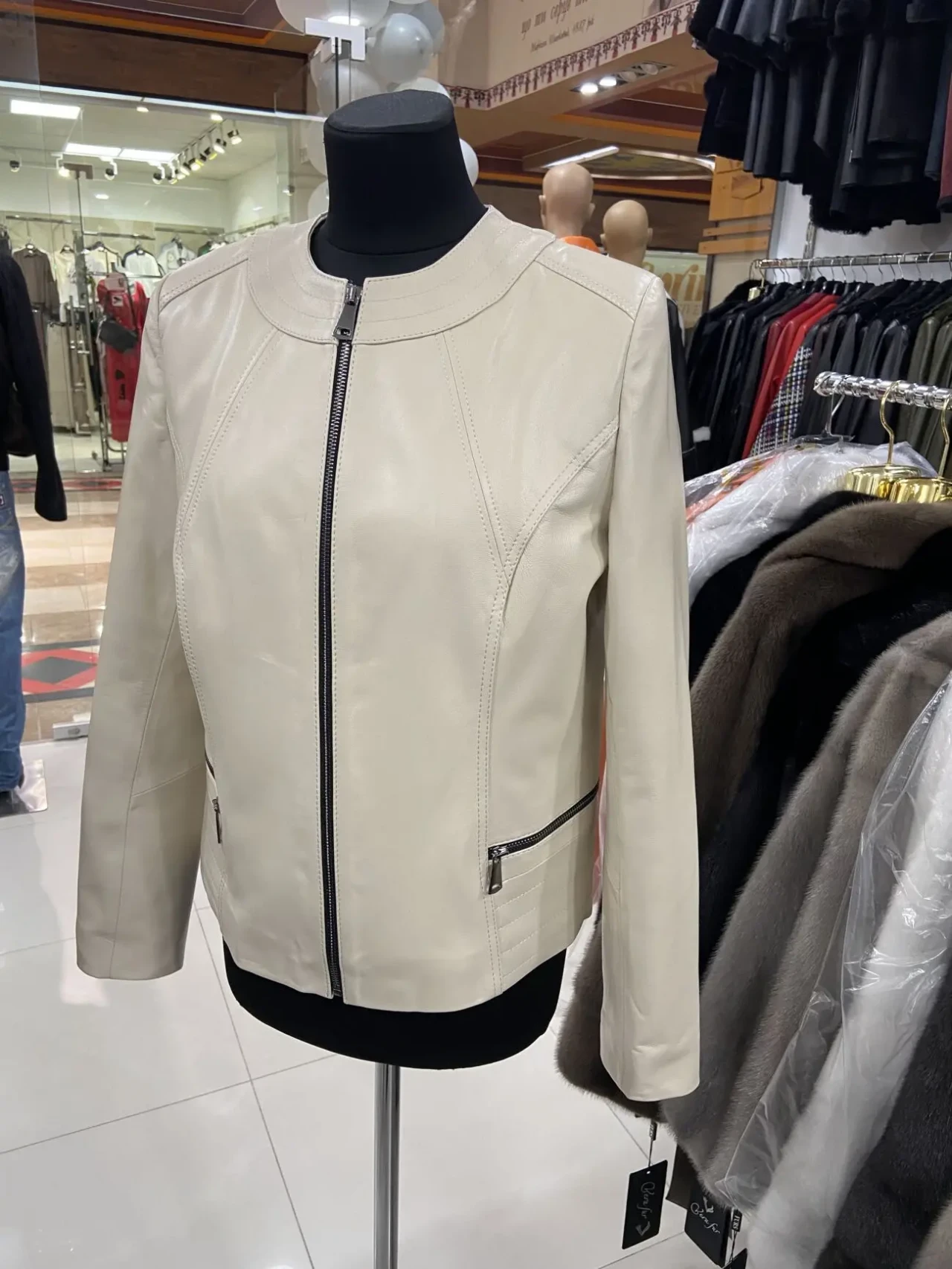 Куртка шкіряна жіноча шанель ,беж,оливкова 2