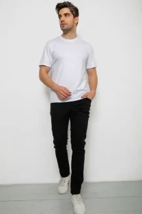 Футболка чоловіча біла однотонна casual
