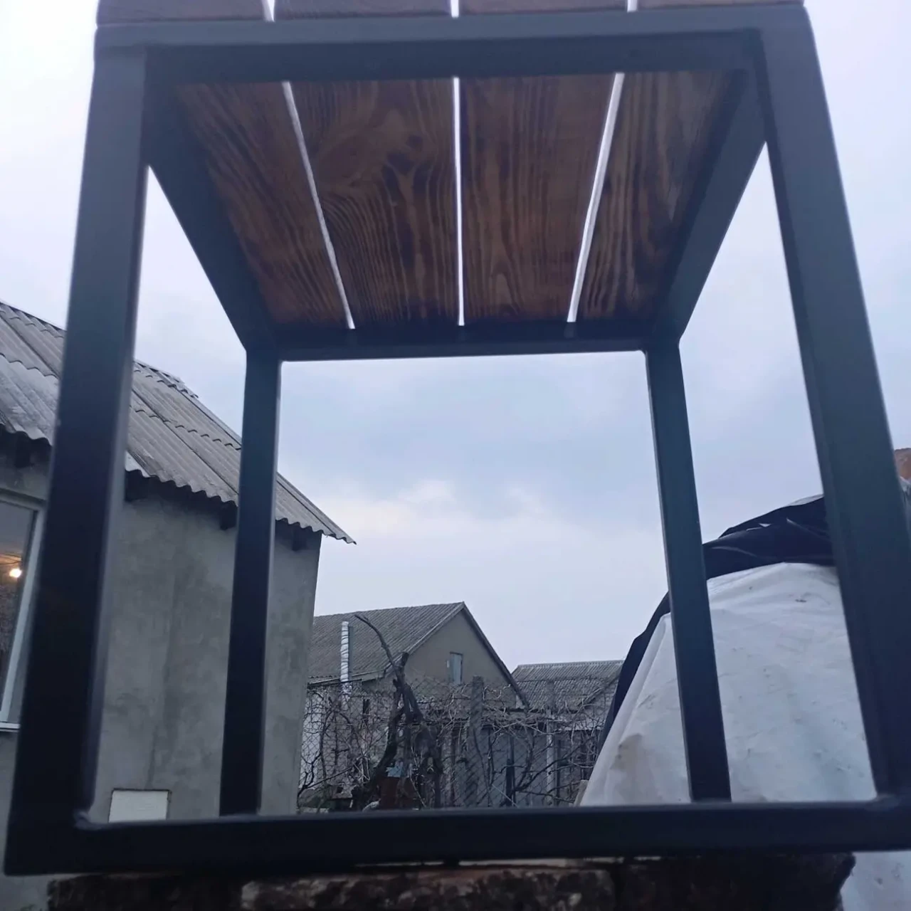 (Столик табуретка) в стилі loft 4