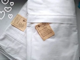 Пододеяльники новые с ярлыком натуральный белый хлопок 2 штуки бязь