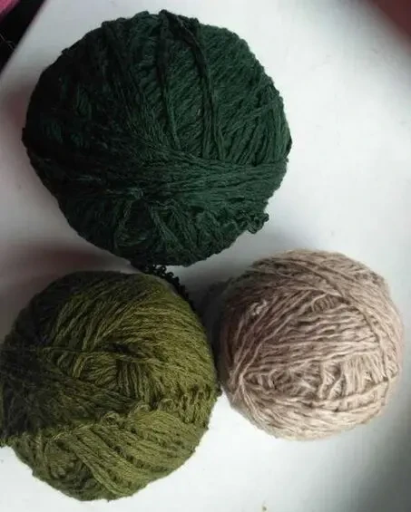 Для детских теплых вещей нитки 3 цвета пряжа 5