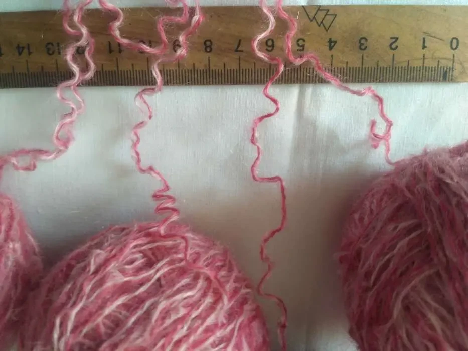 Для детских теплых вещей пряжа шерсть с мохером розовые тона 320 грамм 10