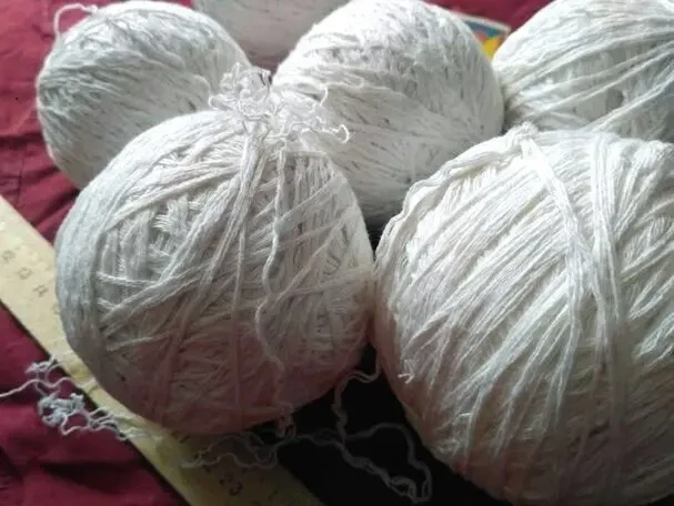 Салфетки скатерть пряжа хлопок белая 3