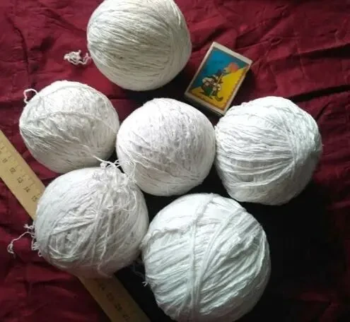 Салфетки скатерть пряжа хлопок белая 5