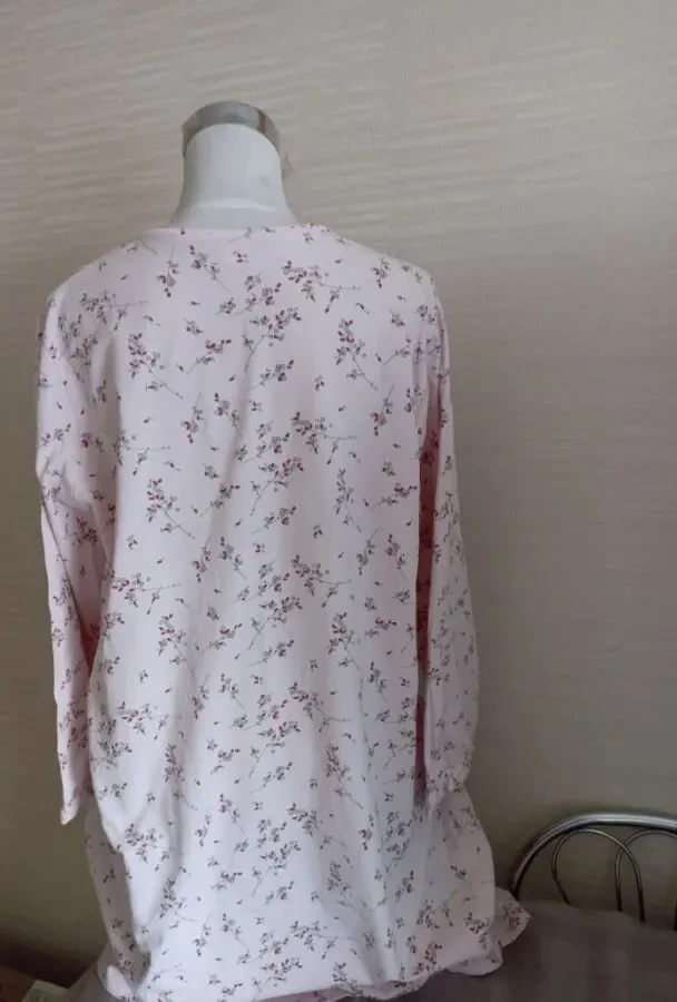 Ellen Amber  Ночная рубашка женская трикотажная длинный рукав хлопок L 5