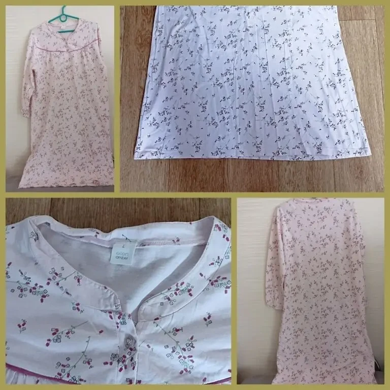 Ellen Amber  Ночная рубашка женская трикотажная длинный рукав хлопок L 8