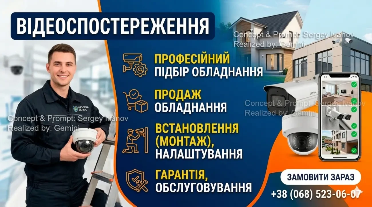 Системи відеоспостереження, Продаж обладнання, Професійний монтаж. 8