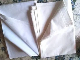 Простыня простыни 2 штуки натуральный белый, голубоватый оттенок хб