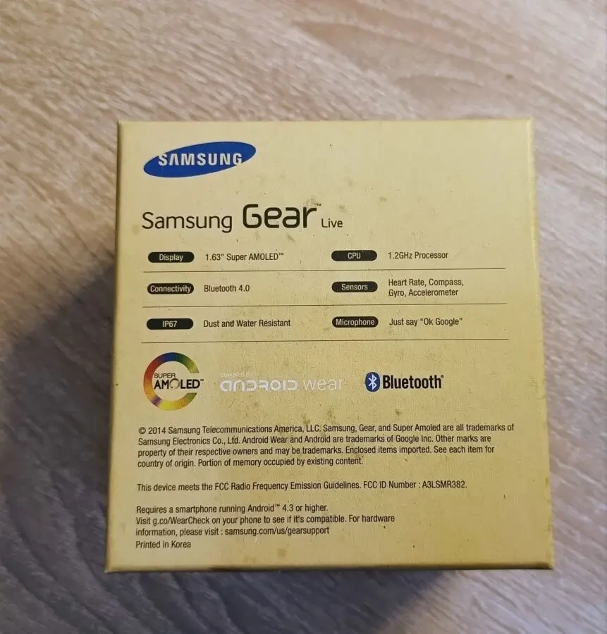 Samsung Gear Live (SM-R382) IP68 Made in Korea 5