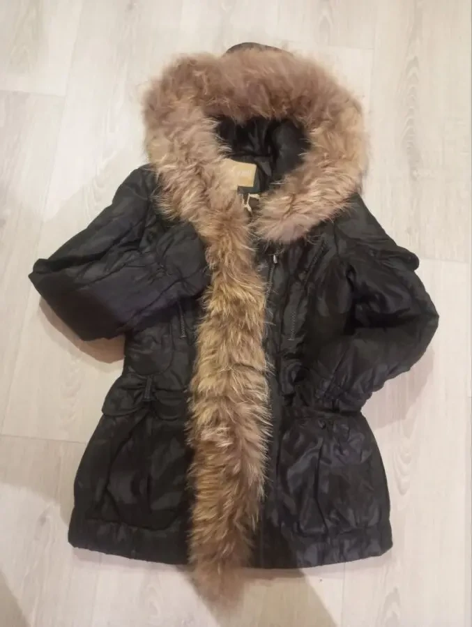 Куртка з натуральним хутром, курточка, жіноча куртка s 2