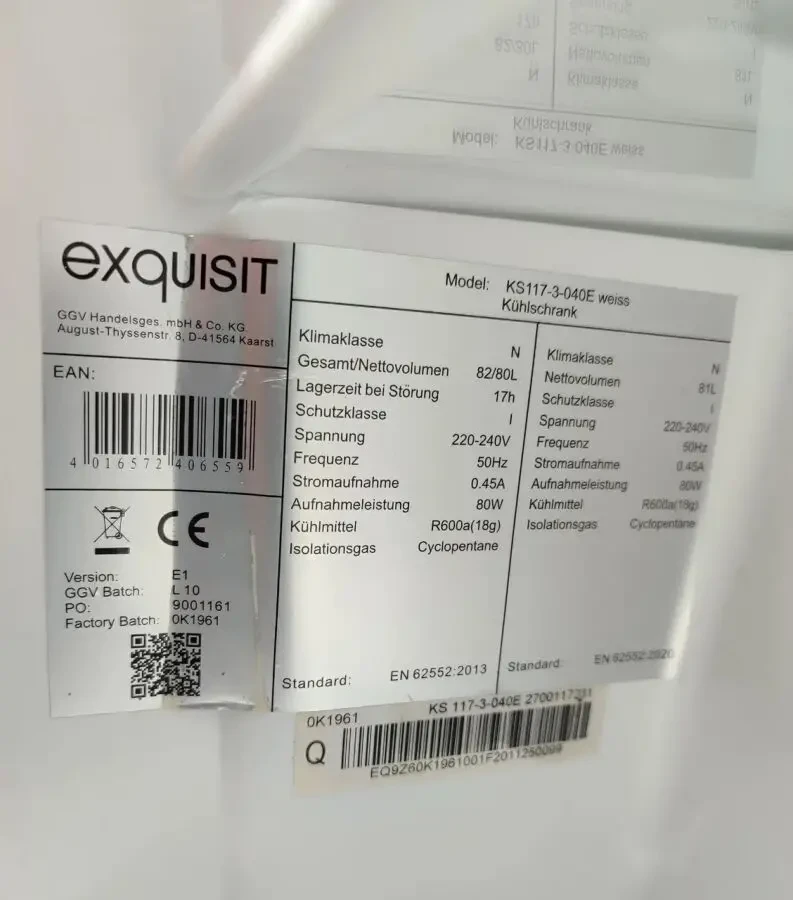 Холодильник Exquisit 4