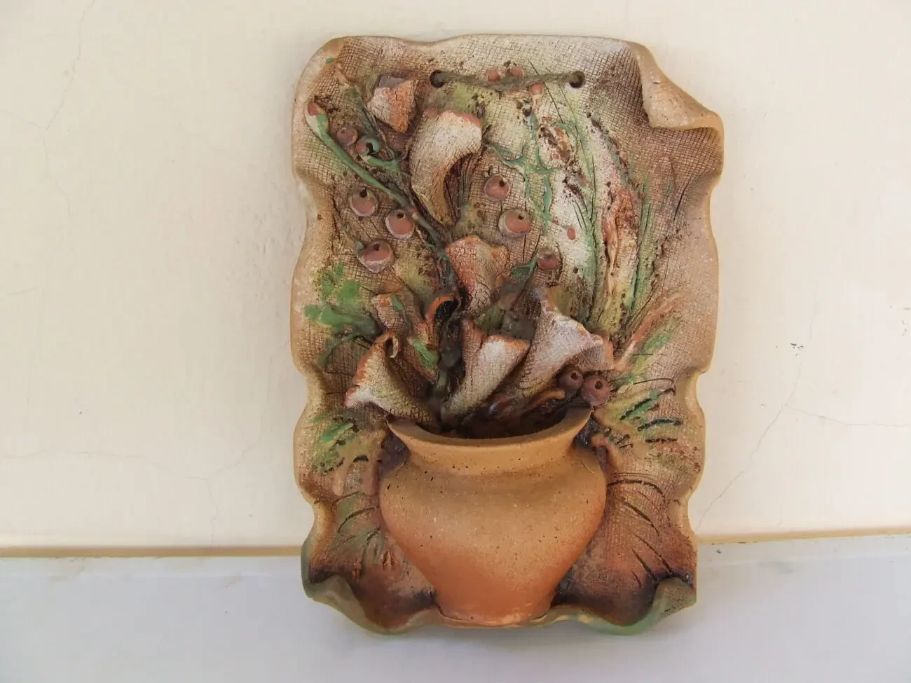 Настінна керамічна рельефна картина -панно 4