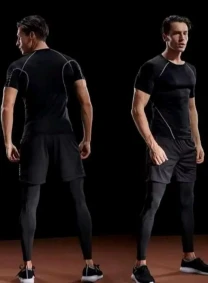 Компрессионная футболка мужская для спортзала размер м наш украинский