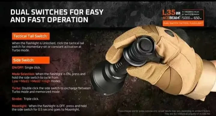 Ліхтар acebeam l35 v2.0 в новому кольорі 5