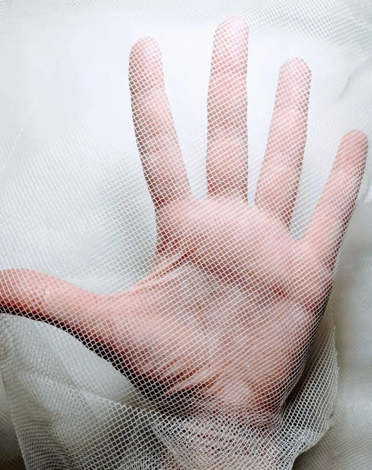 Ткань белая сетка стрейч 3.08 на 0.65 м, для рукоделия, подкладочная