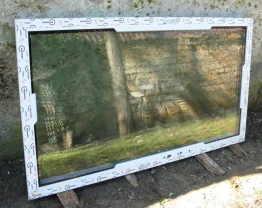 Б.у. глухое окно металлопласт 165х89х7см.