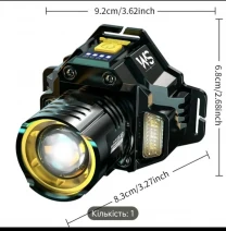 Потужний LED ліхтар на голову: 7 режимів роботи