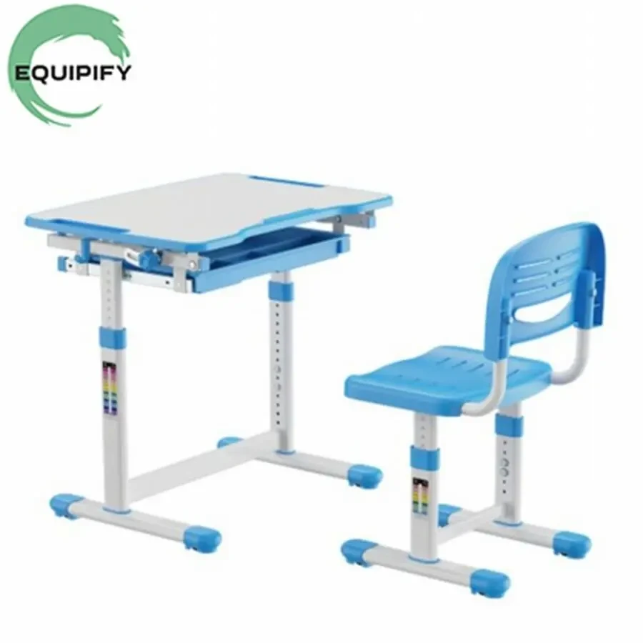 Шкільна парта-трансформер зі стільцем EQUIPIFY B207EDU (блакитна)
