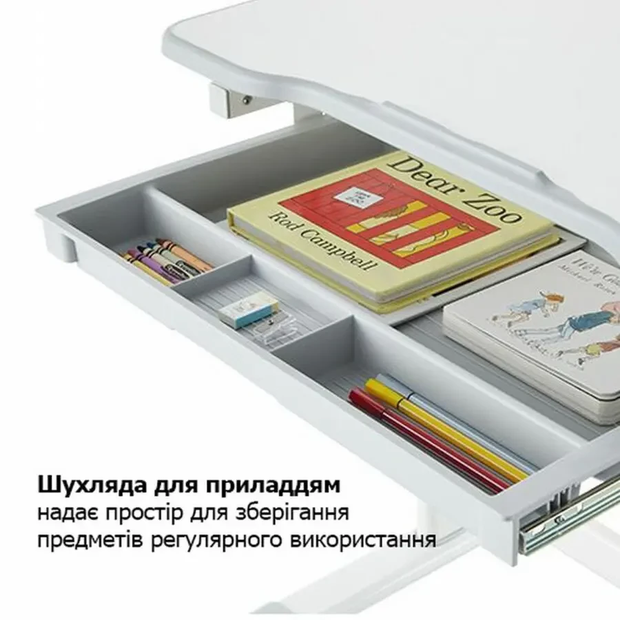 Шкільна парта-трансформер зі стільцем EQUIPIFY B207EDU (блакитна) 4