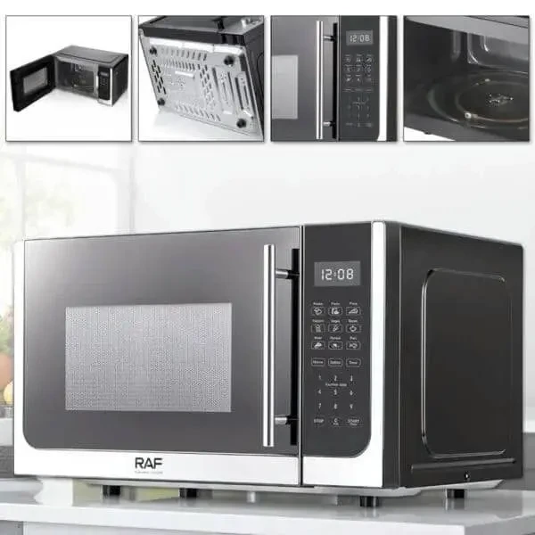 Мікрохвильовка 850W на 25 літрів у корпусі з нержавіючої сталі RAF 5