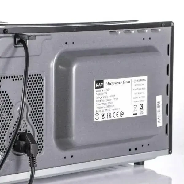 Мікрохвильовка 850W на 25 літрів у корпусі з нержавіючої сталі RAF 8
