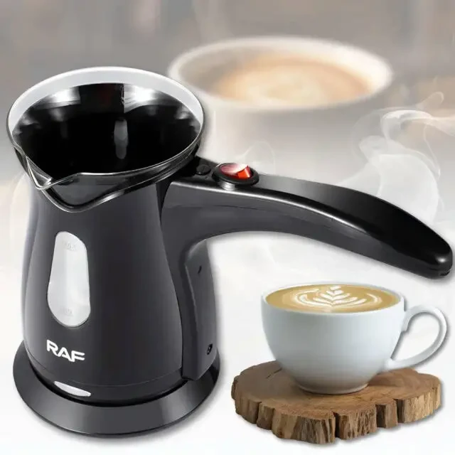 Електрична кавоварка з рівномірним нагріванням та кнопкою включення 2
