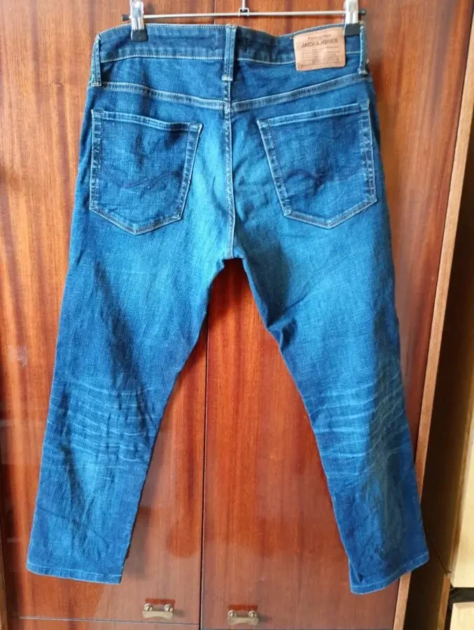 Мужские синие джинсы Jack  Jones - 4 Dvd диска в подарок. 2