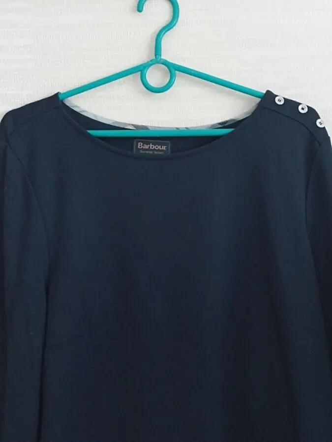 Barbour оригинал Реглан женский трикотаж т синий 14 на 48-50 7