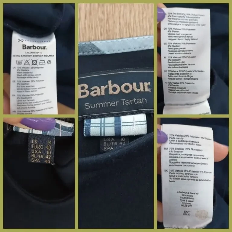 Barbour оригинал Реглан женский трикотаж т синий 14 на 48-50 10